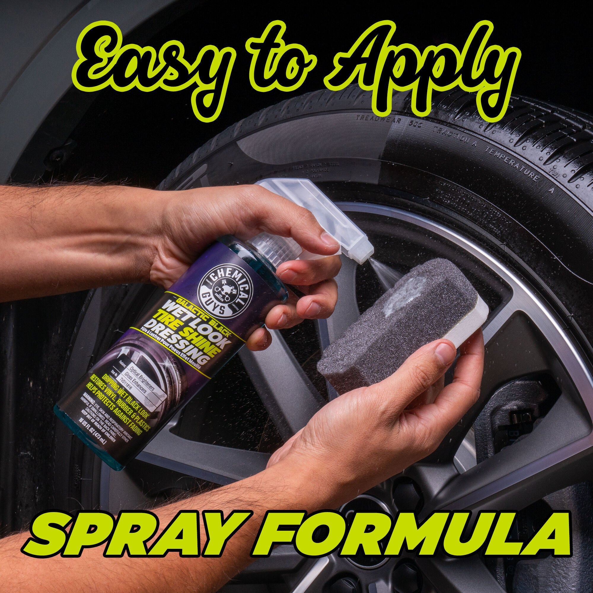 Galactic Black Wet Look Tire Shine Dressing - Image 2