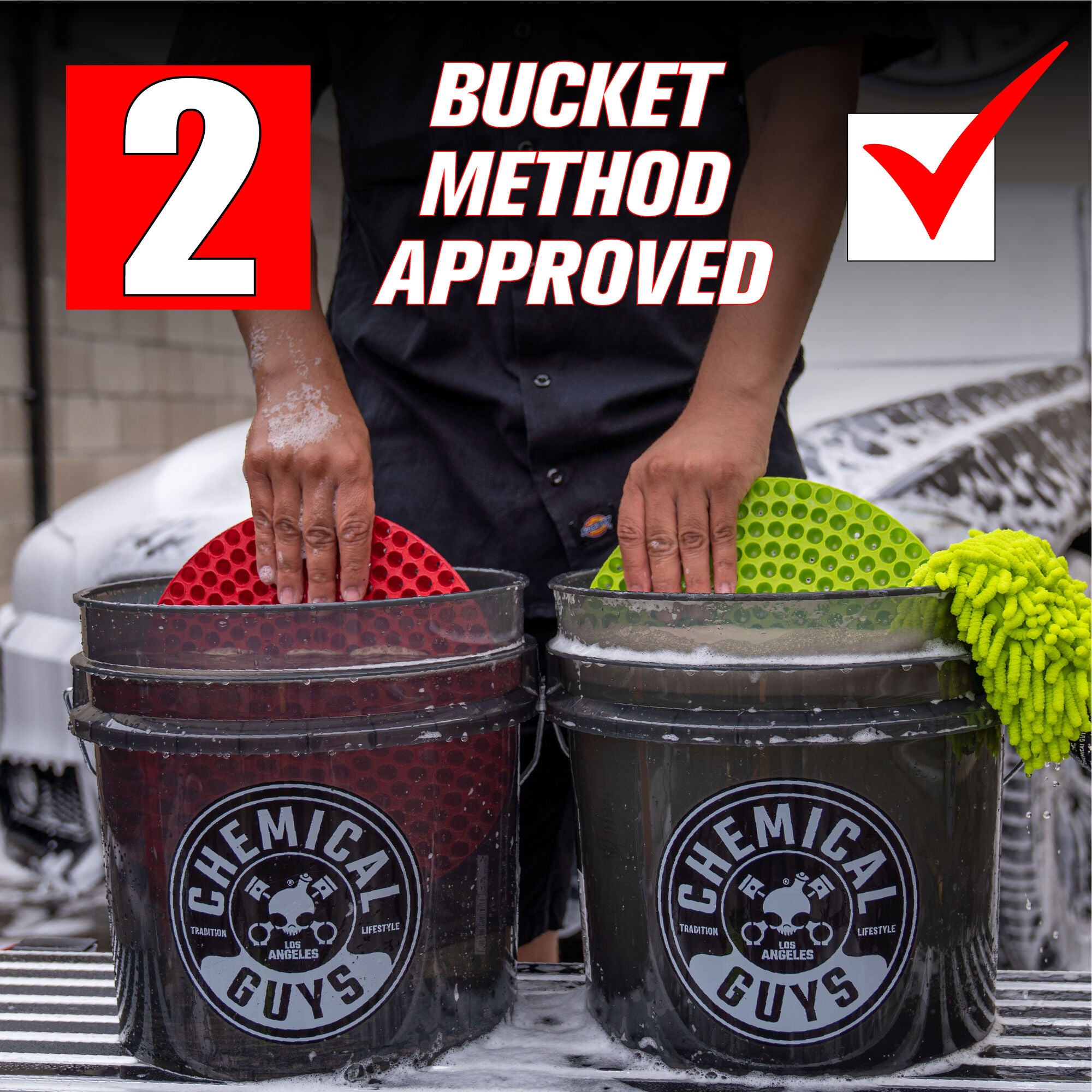 Heavy Duty Ultra Clear Detailing Bucket. 4.25 Gal. Smoked Obsidian Black - Image 6