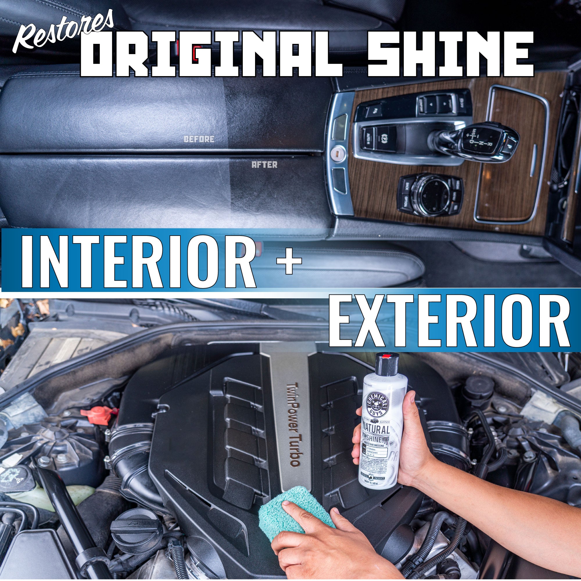Natural Shine New Look Shine Plastic. Rubber. Vinyl Dressing - Image 3