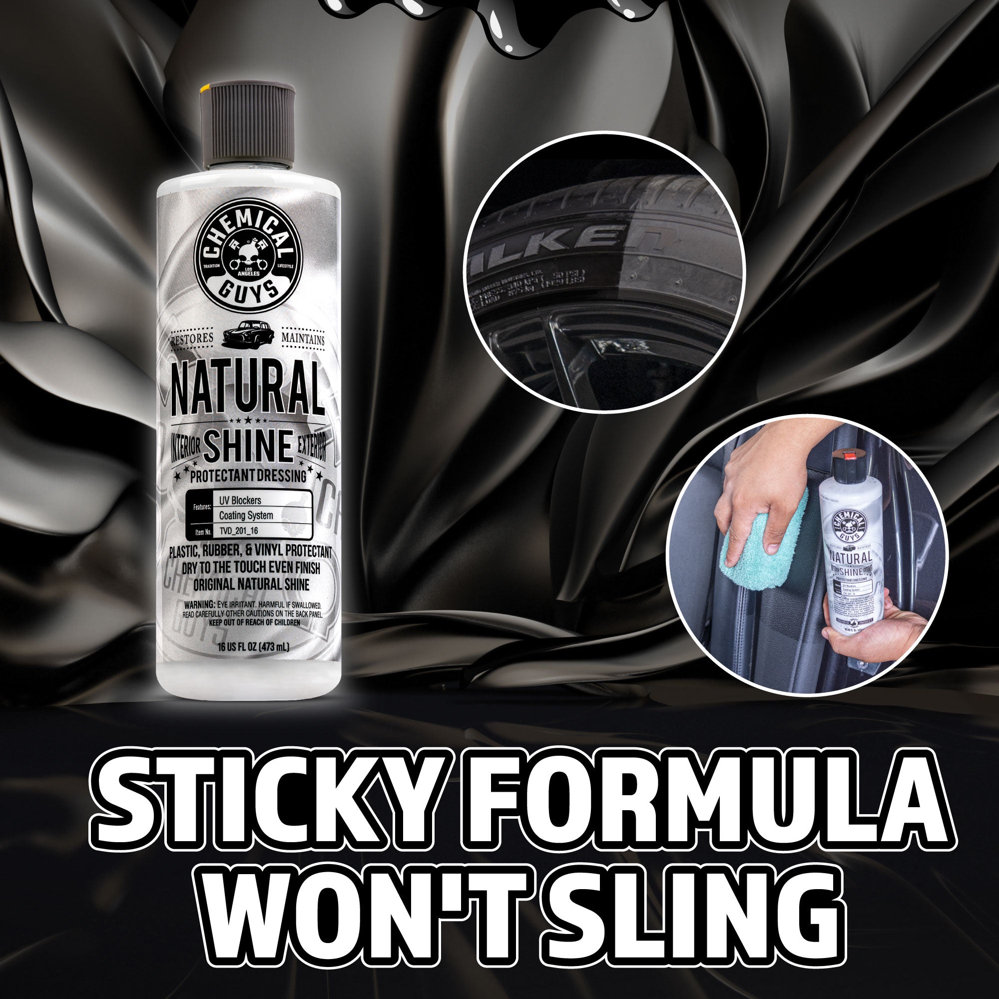 Natural Shine New Look Shine Plastic. Rubber. Vinyl Dressing - Image 10