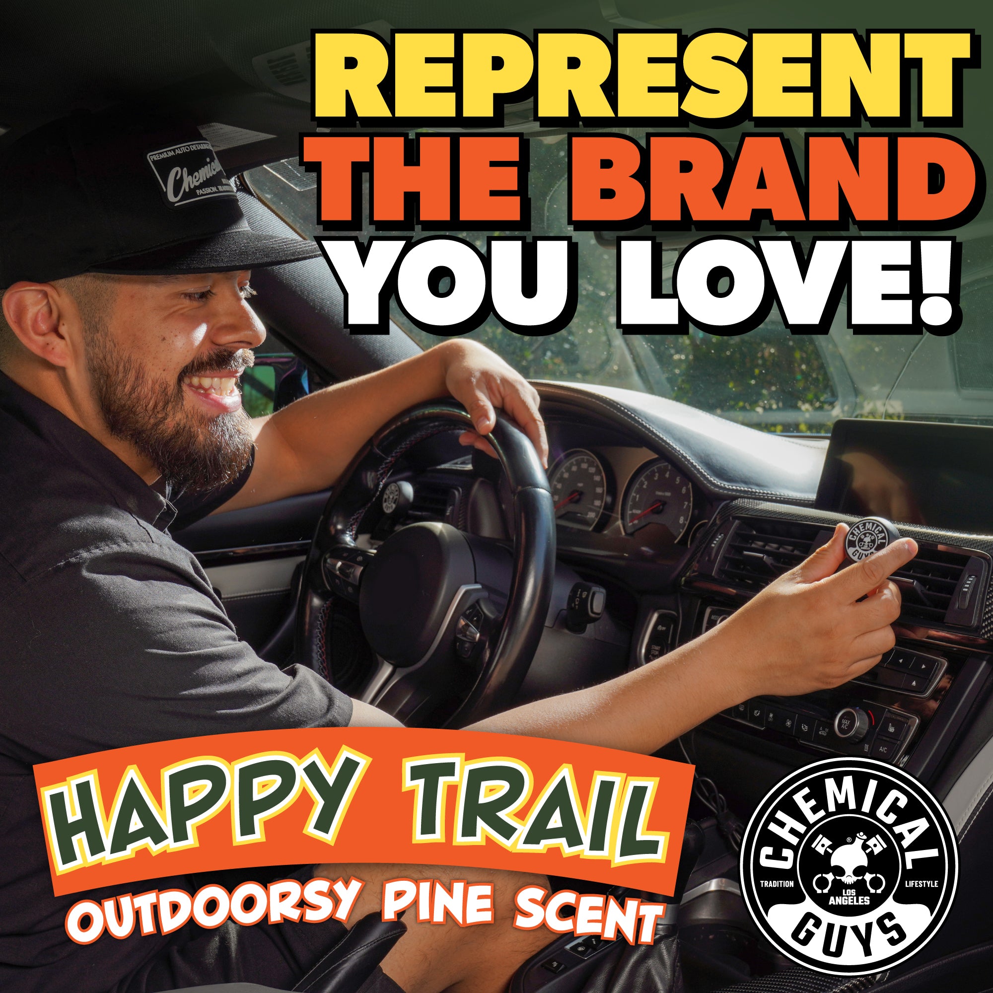 Happy Trail Outdoorsy Pine Vent Clip Air Freshener - Image 4