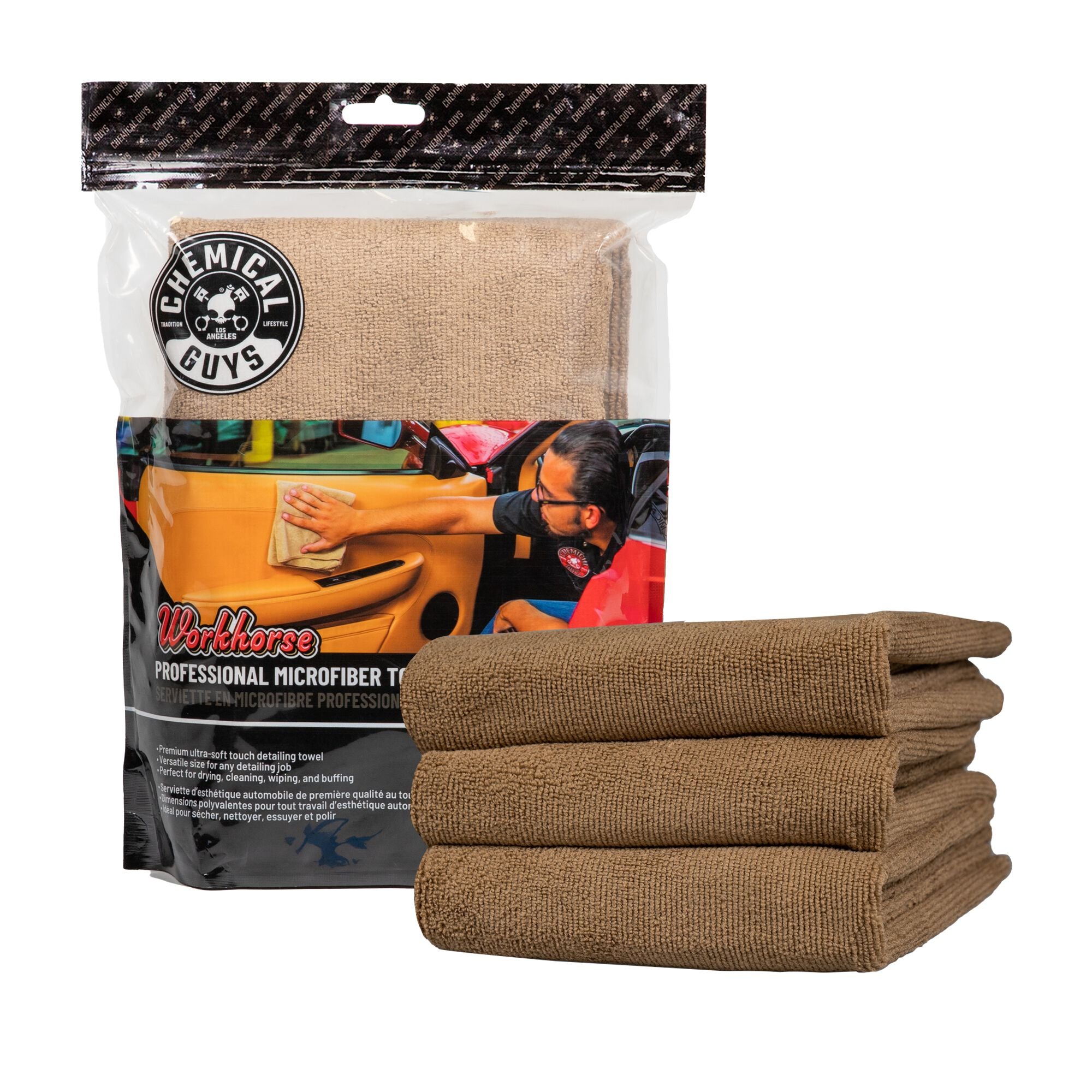 Workhorse Professional Grade Microfiber Towel 3-Pack - Image 3