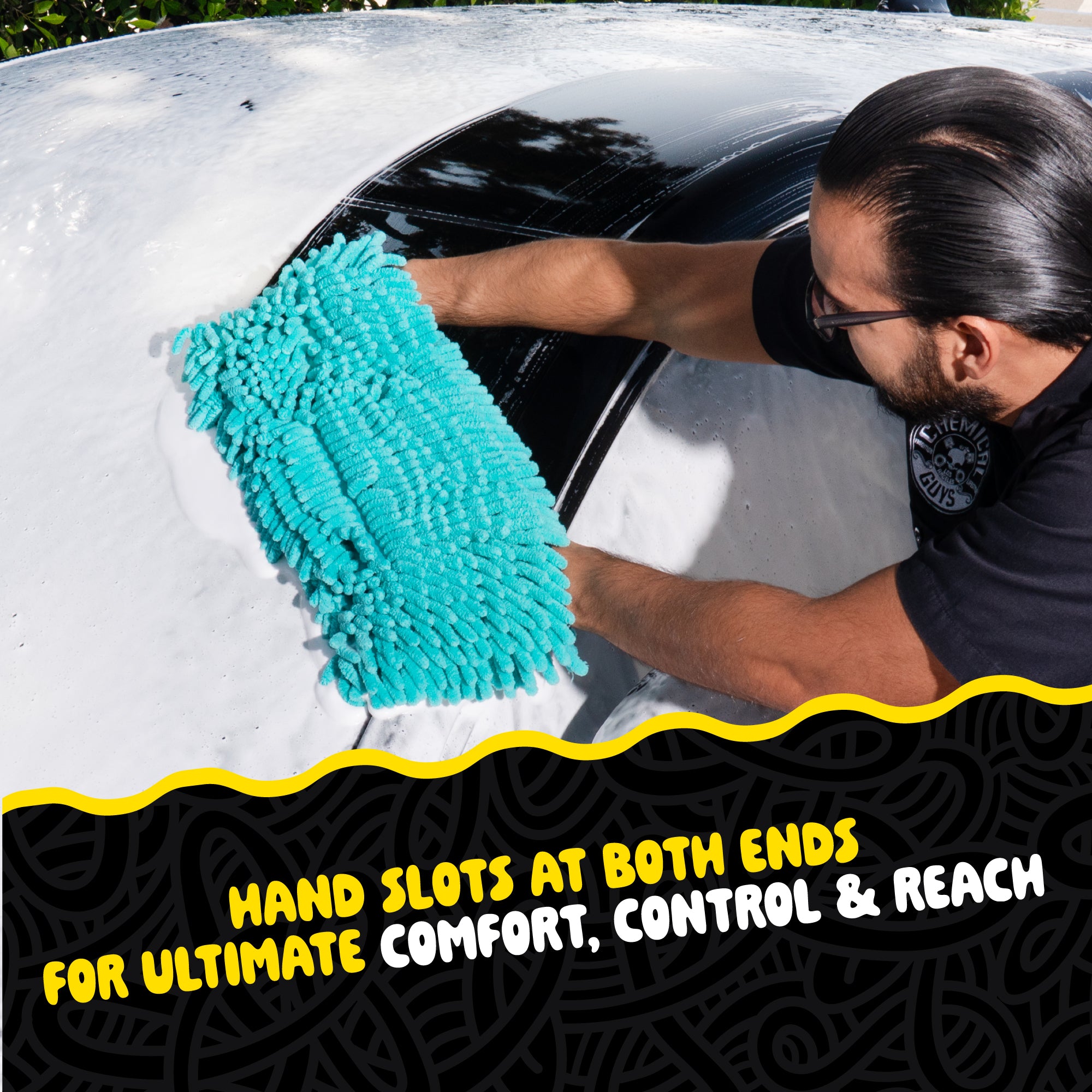 Big Noodle Grip & Glide Two Handed Wash Mitt - Image 4