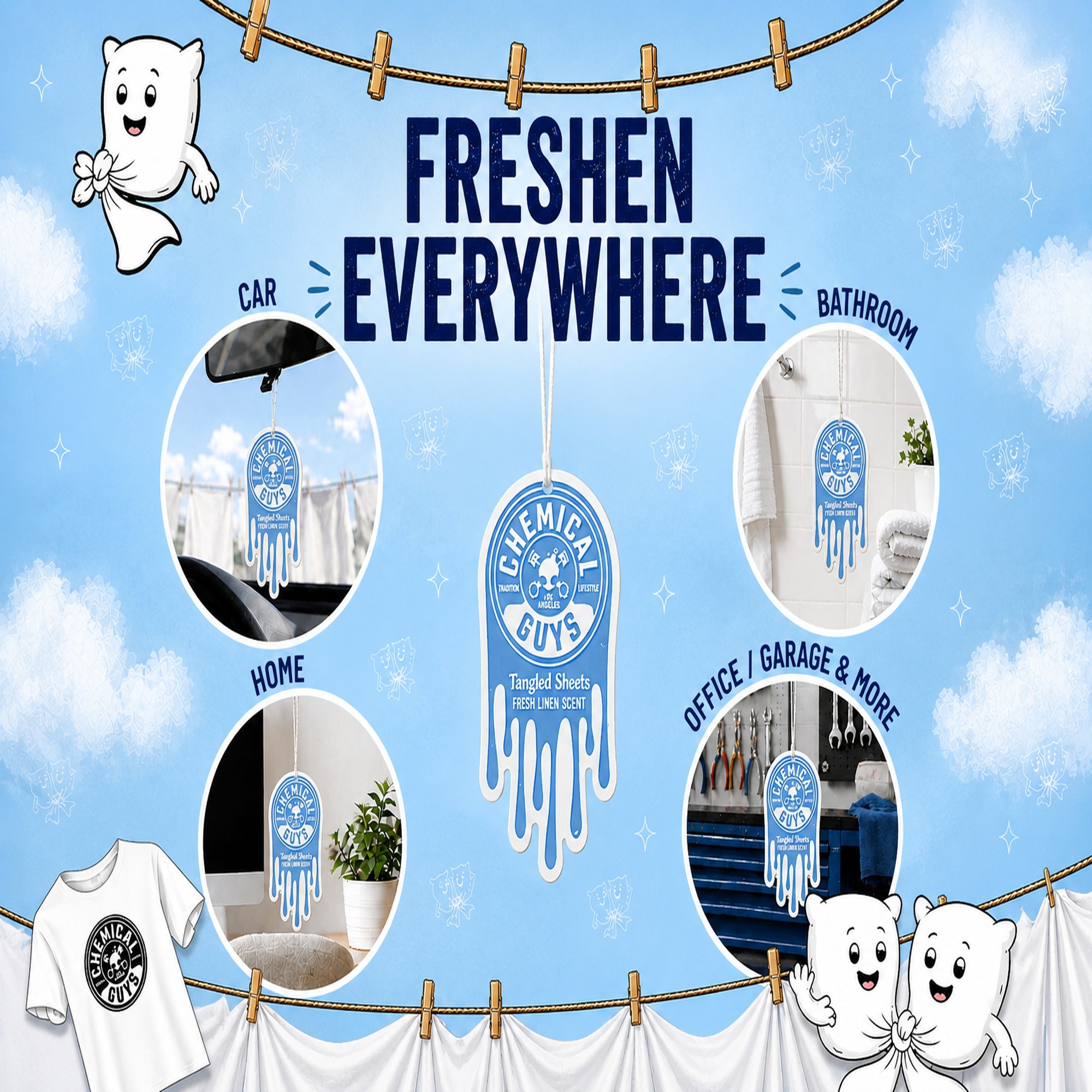 Tangled Sheets Hanging Air Freshener - Image 3
