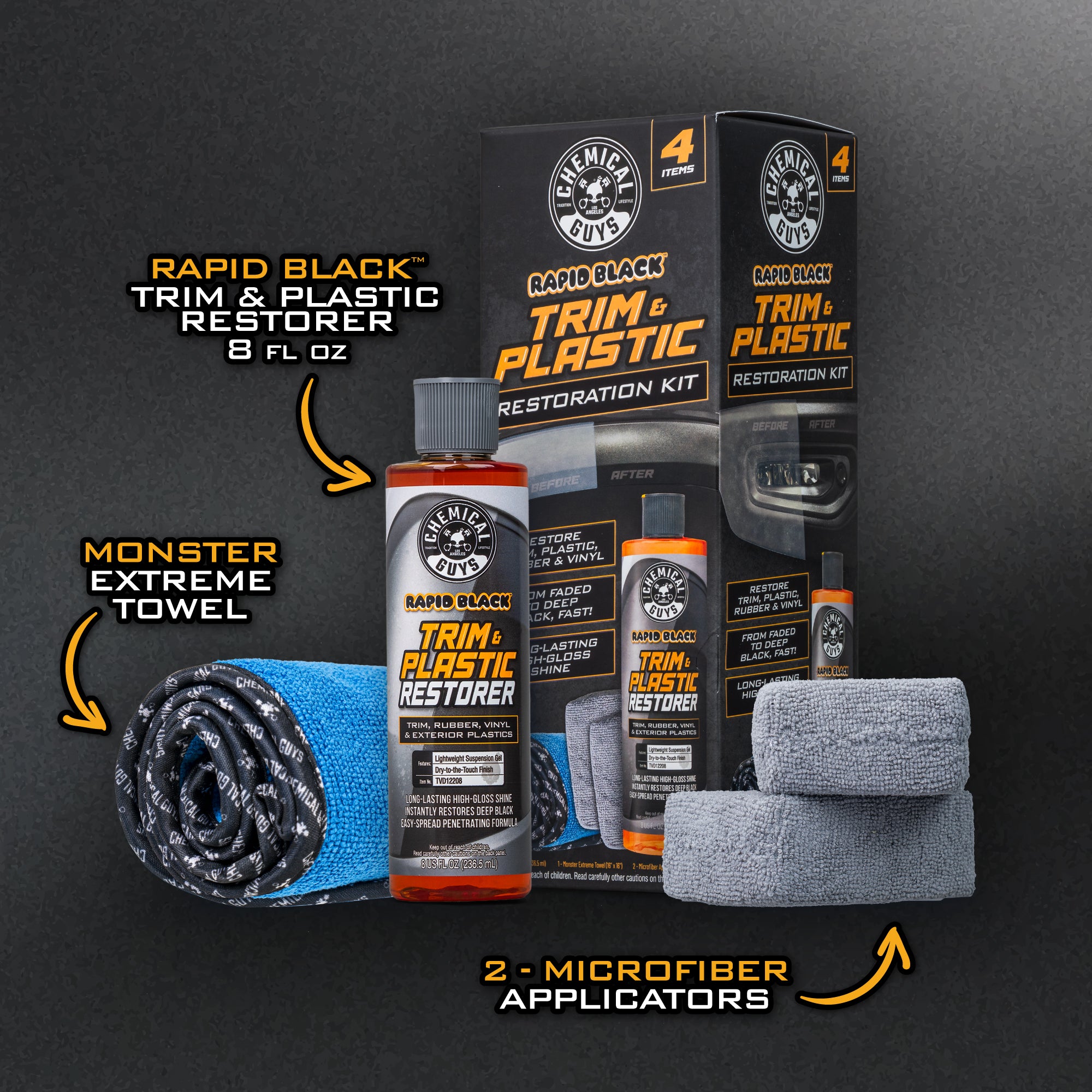Rapid Black Trim & Plastic Restoration Kit - Image 8